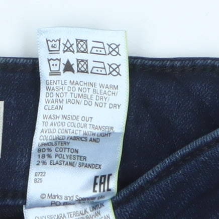 Marks and Spencer Women's Ankle Jeans, Size 14, Blue