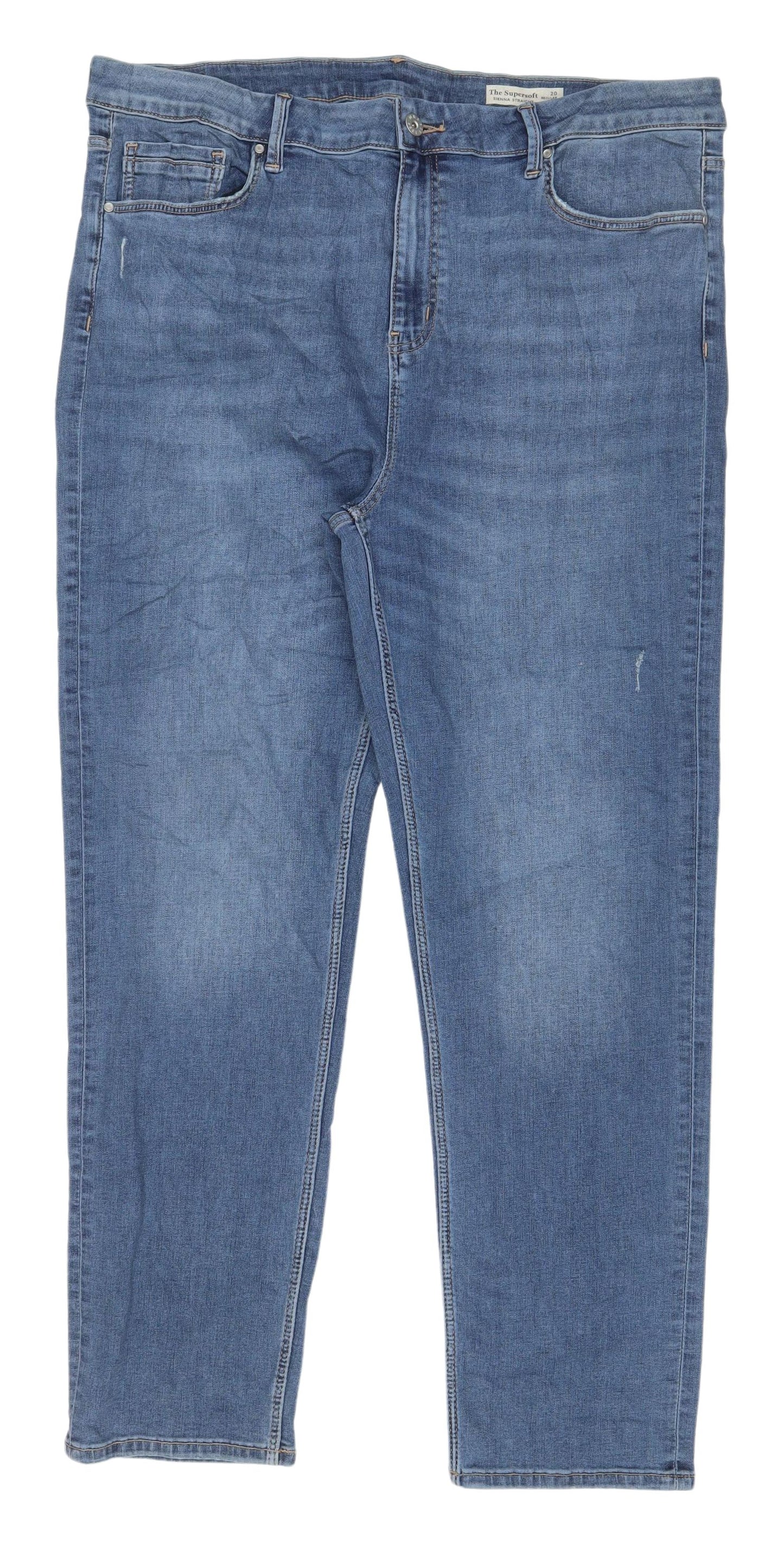 Marks and Spencer Women's Blue Straight Jeans Size 20