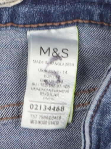 Marks and Spencer Women's Blue Skinny Jeans Size 14