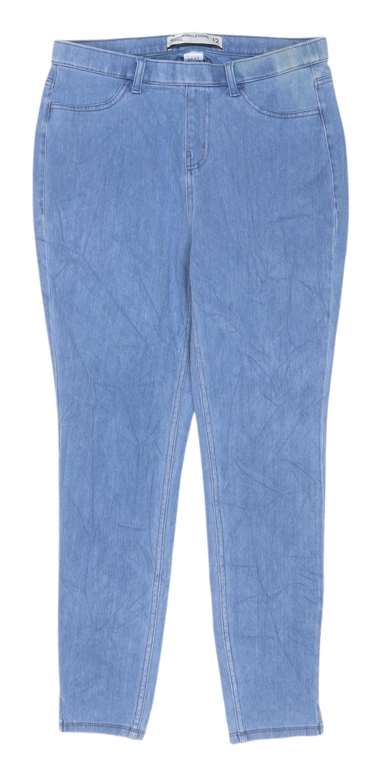 Next Women's Blue Cropped Slim Jeans, Size 12