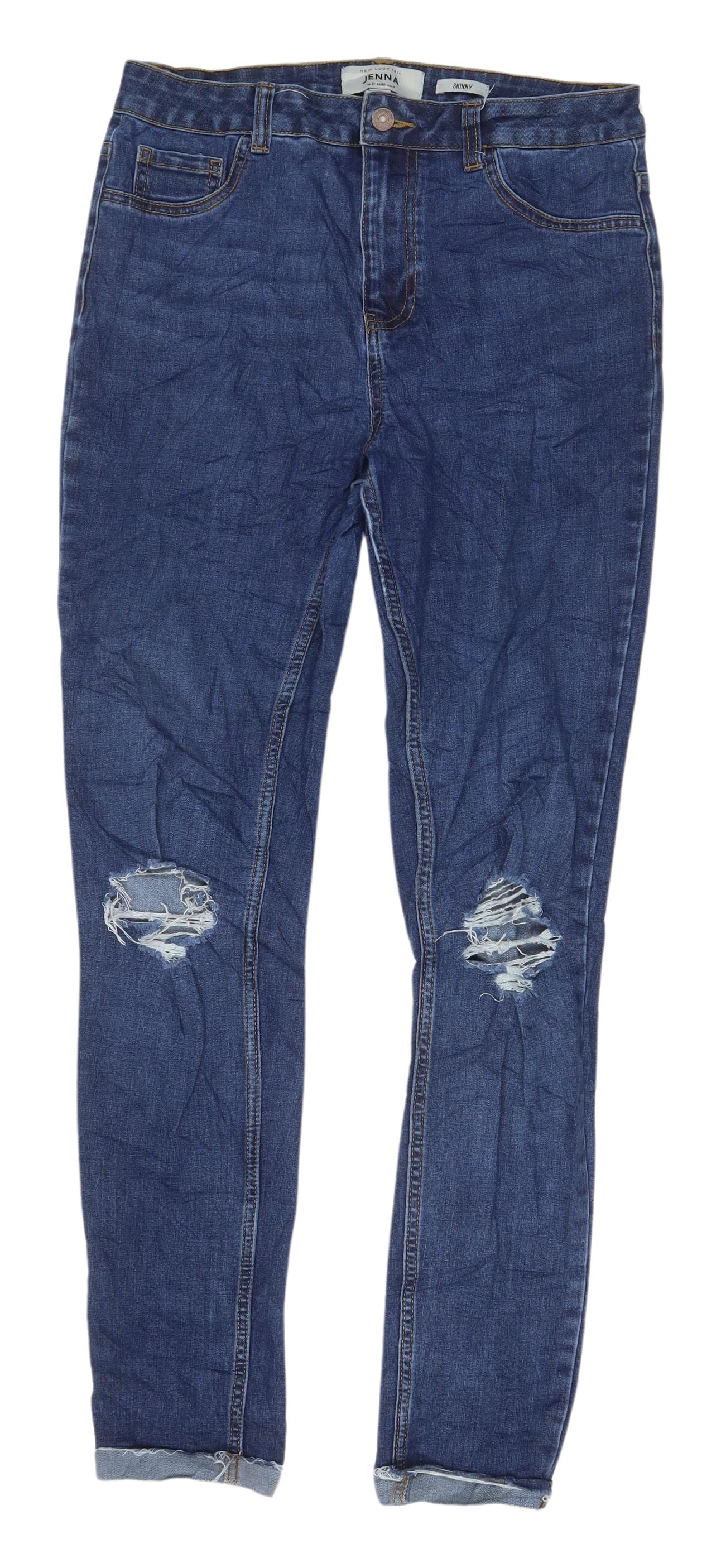 New Look Women's Skinny Blue Jeans UK 12