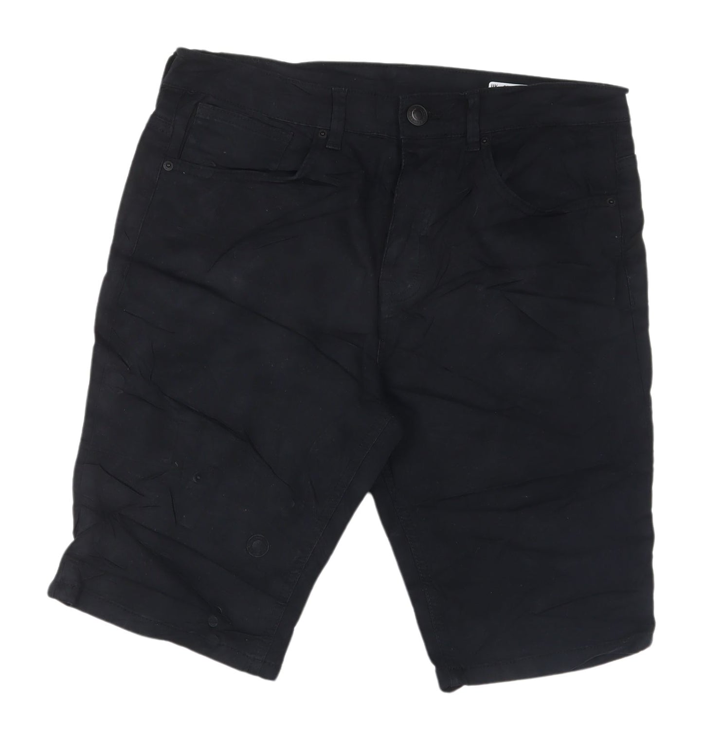 Denim Co. Men's Black Slim Stretch Casual Shorts 32