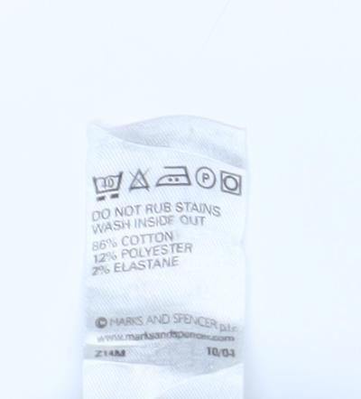 Marks and Spencer Women's Beige Straight Jeans 16