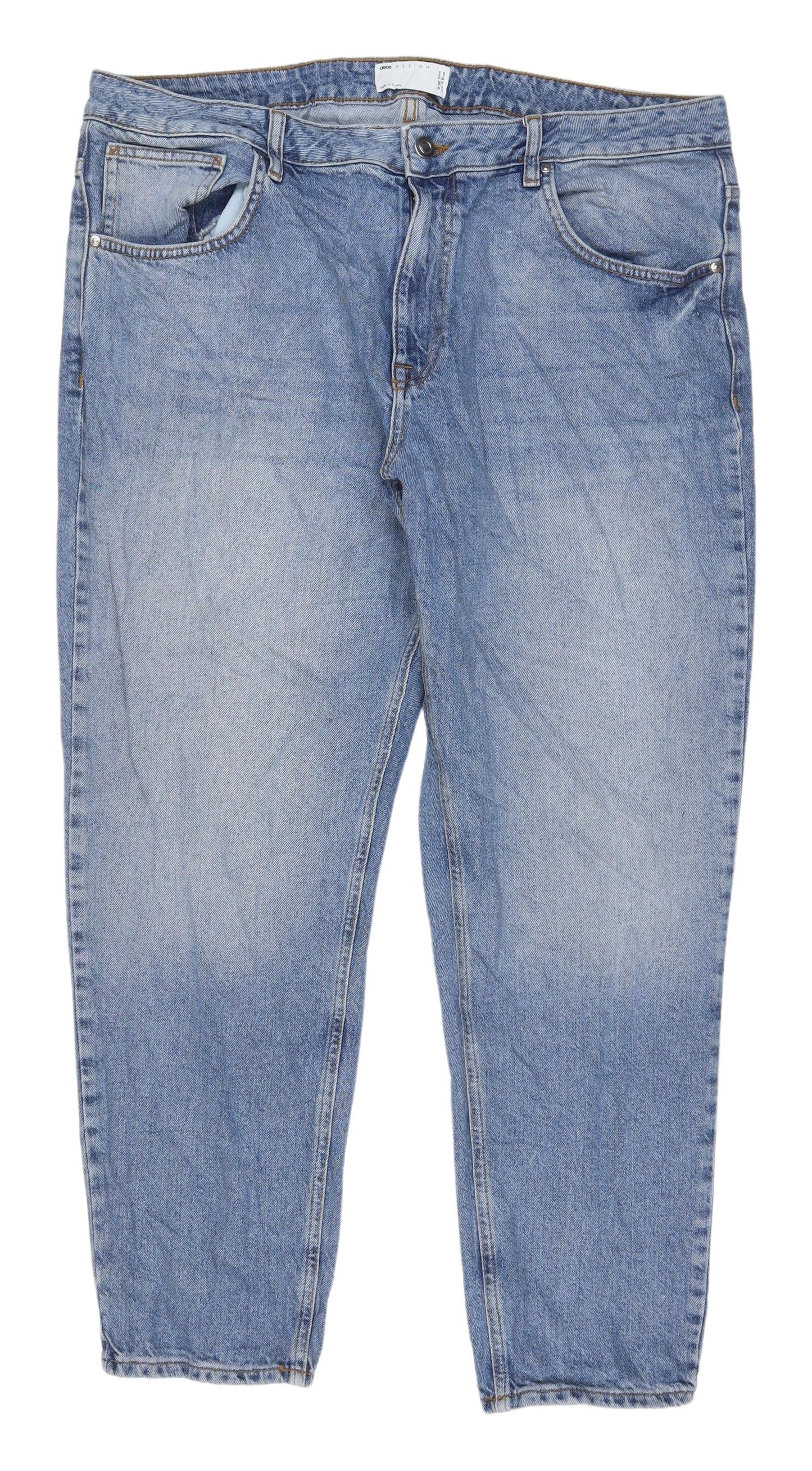 ASOS Design Women's Blue Straight Jeans W38