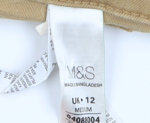 Marks and Spencer Women's Beige Straight Jeans Size 12