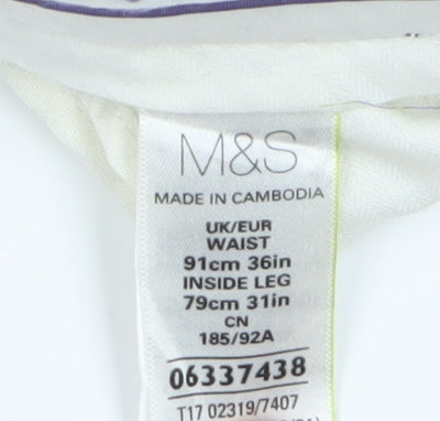 Marks and Spencer Men's Black Corduroy Trousers