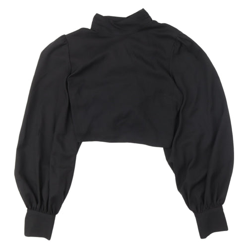 In The Style Women's Black Cropped Blouse, Size 10