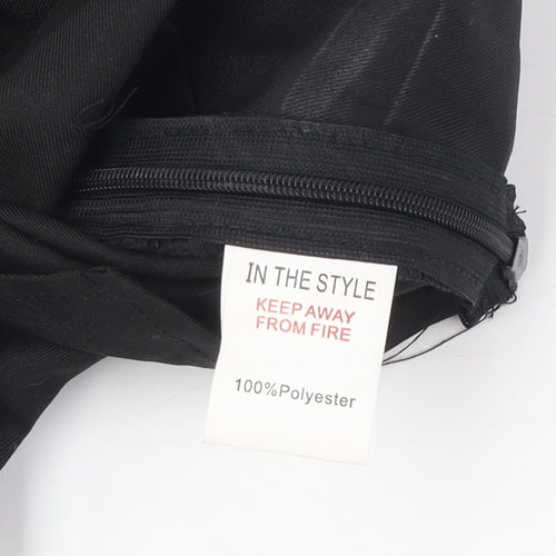 In The Style Women's Black Cropped Blouse, Size 10