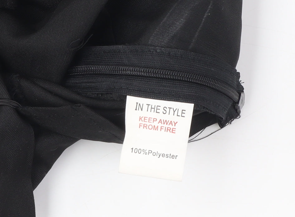 In The Style Women's Black Cropped Blouse, Size 10