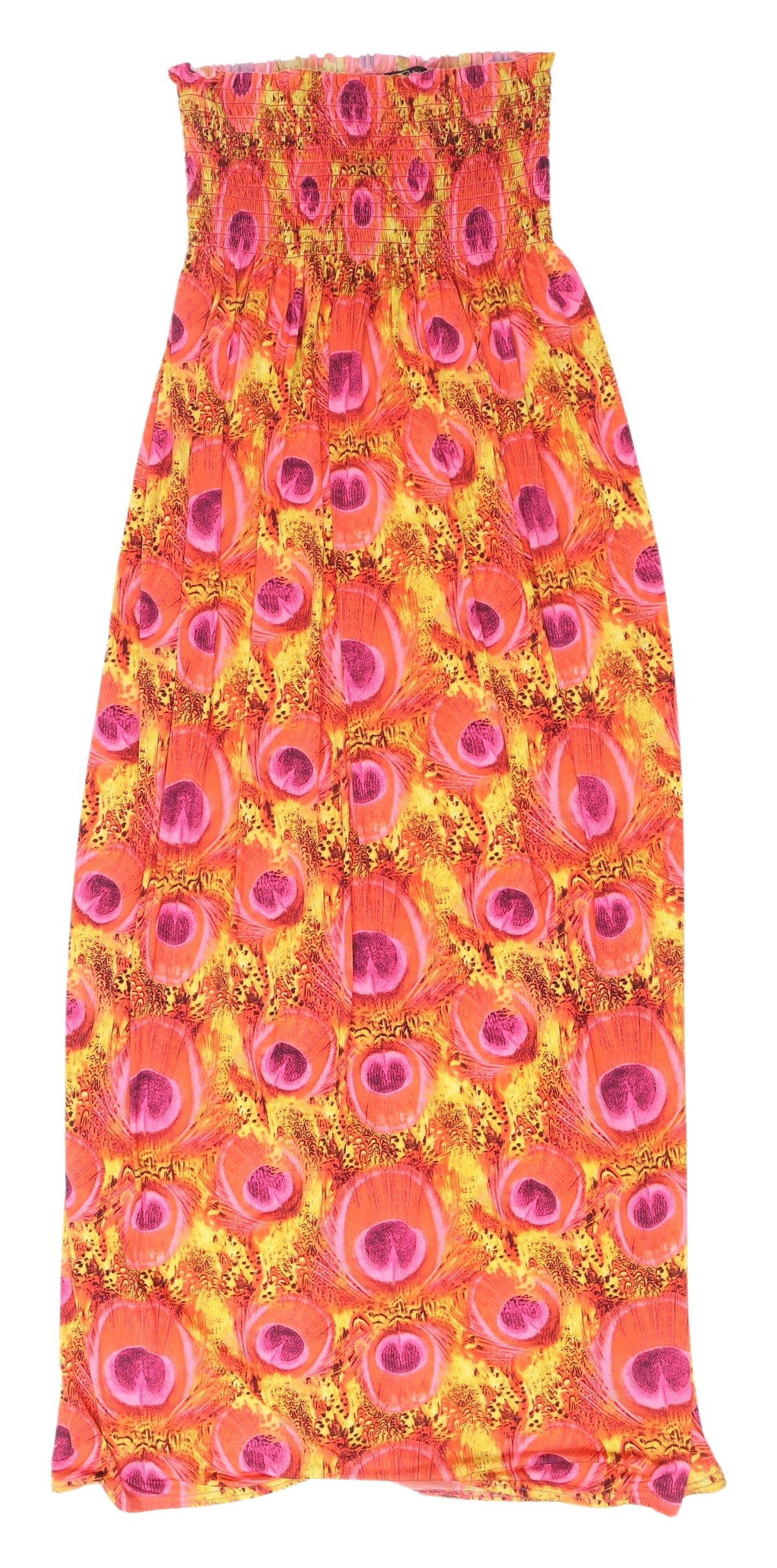 Multicoloured Strapless Dress XL for Women