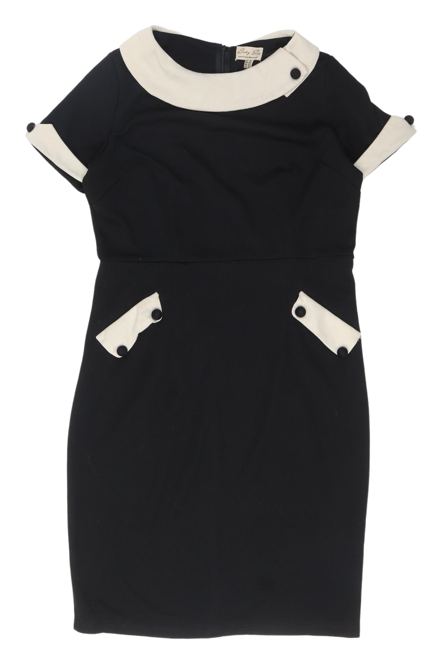 Lindy Bop Women's Black Pencil Dress - Size 16