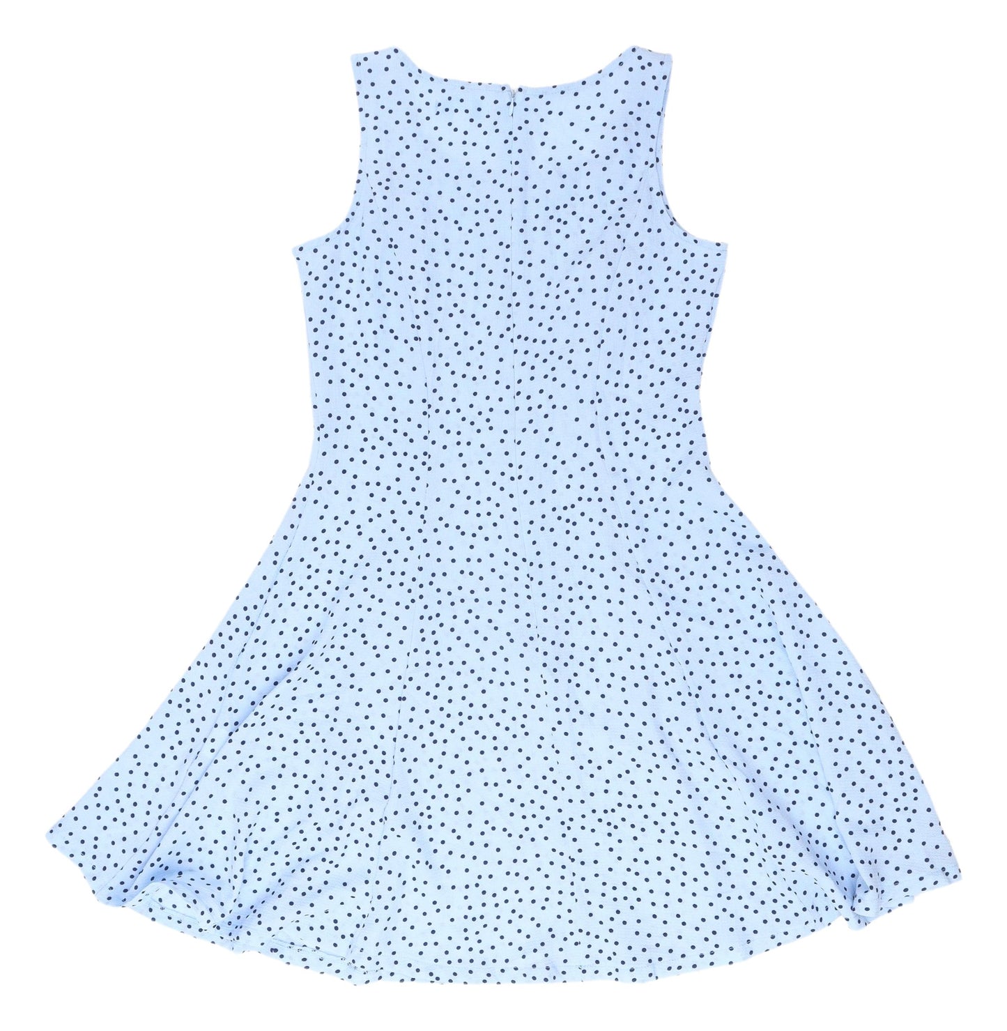Blue Vanilla Women's Blue Polka Dot Fit & Flare Dress