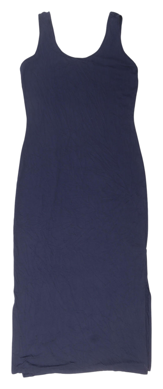 Marks and Spencer Navy Sleeveless Long Slip Dress