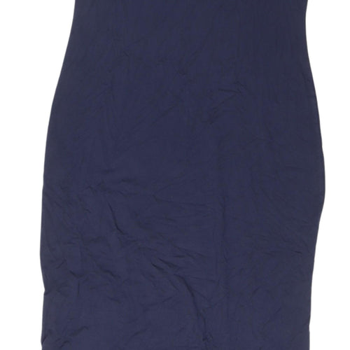 Marks and Spencer Navy Sleeveless Long Slip Dress