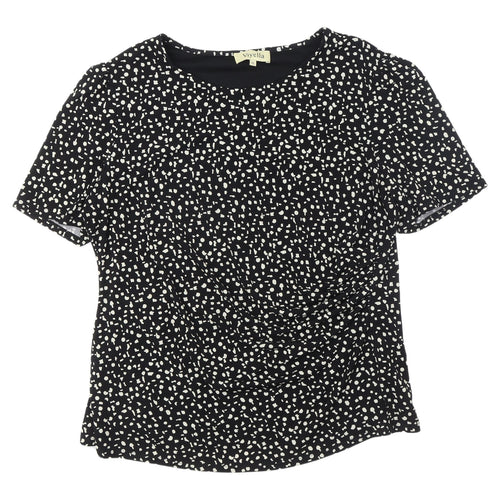 Viyella Women's Black Polka Dot Blouse XL