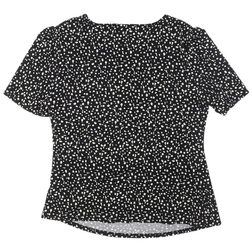 Viyella Women's Black Polka Dot Blouse XL