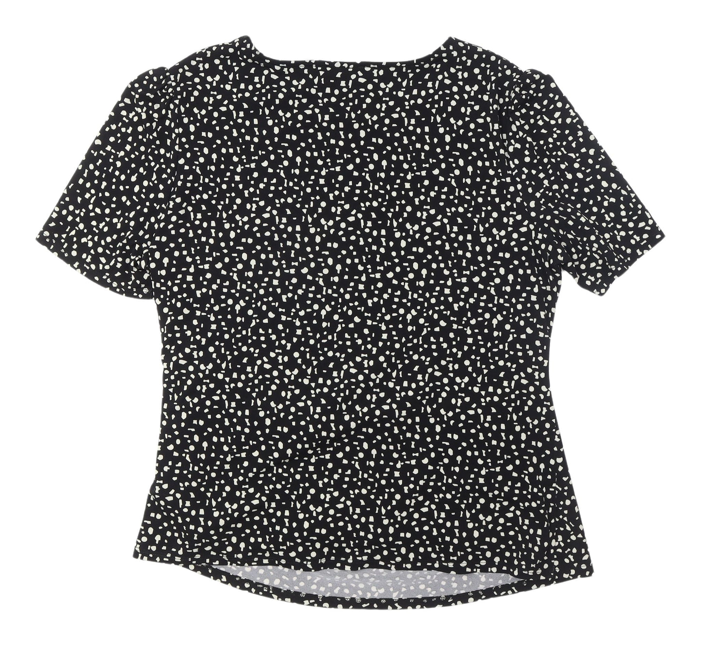 Viyella Women's Black Polka Dot Blouse XL