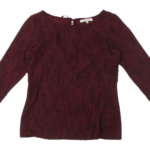 Marks and Spencer Women's Red 3/4 Sleeve Blouse