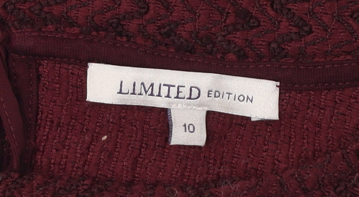 Marks and Spencer Women's Red 3/4 Sleeve Blouse