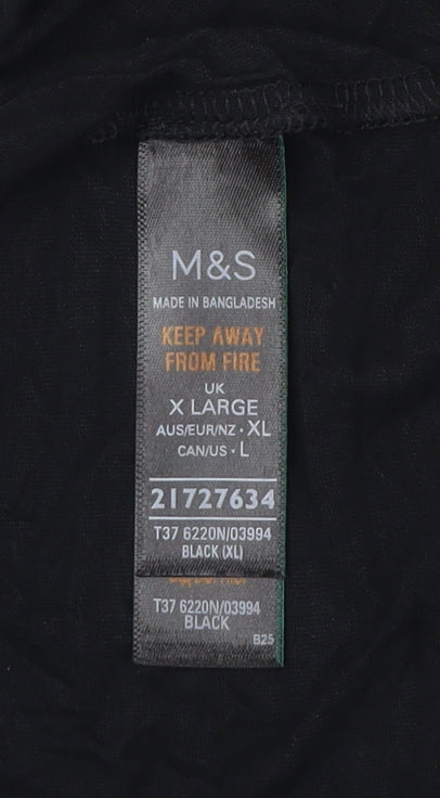 Marks and Spencer Black Cami Chemise XL for Women