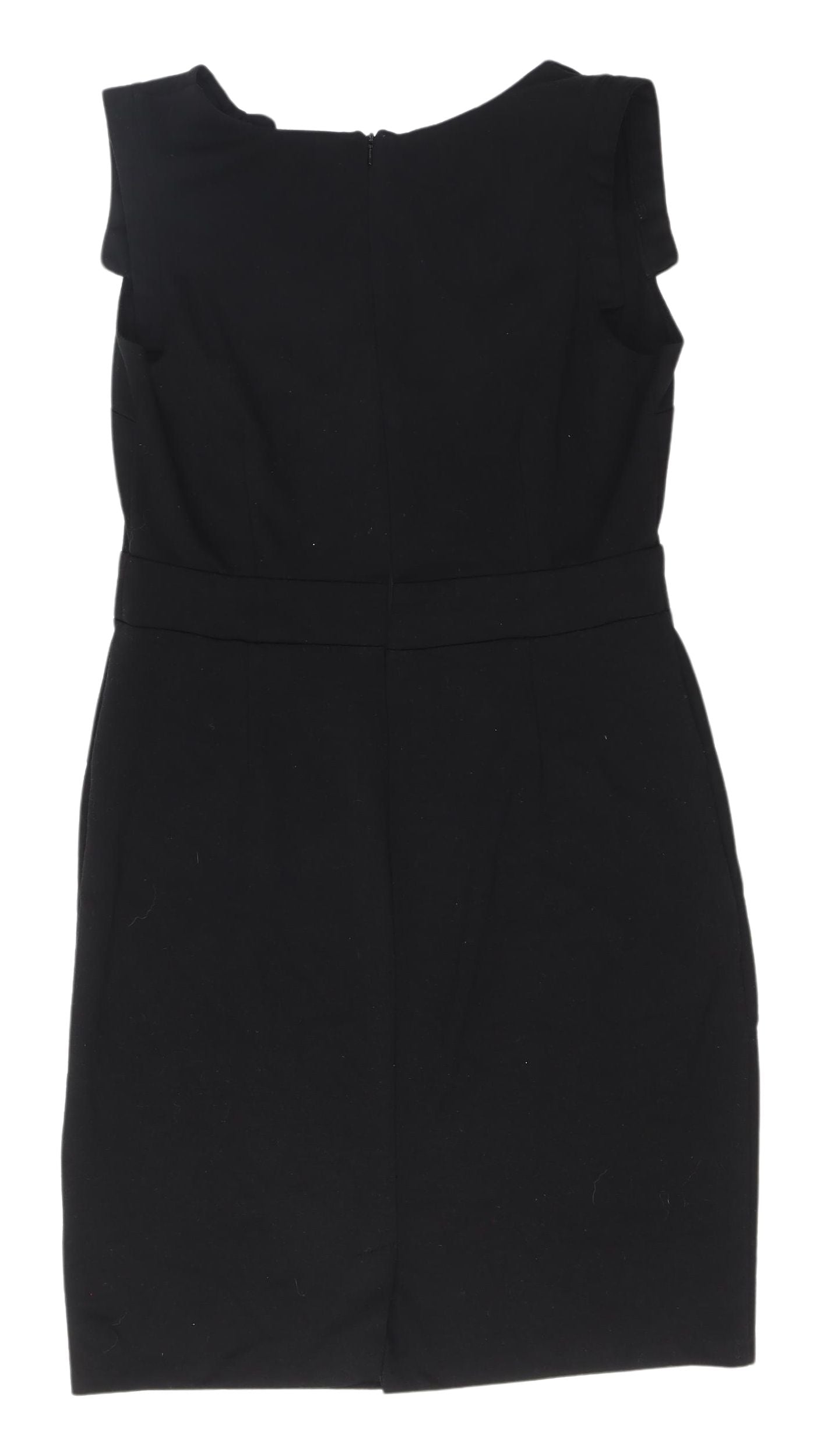 Dorothy Perkins Black Sheath Dress, Size 14, V-Neck