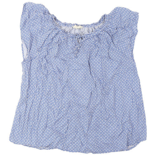 Mountain Warehouse Women's Blue Geometric Sleeveless Top