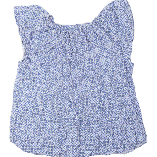 Mountain Warehouse Women's Blue Geometric Sleeveless Top