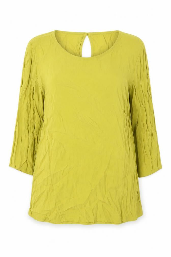 Front view of Sisley Women's Green Tunic Blouse, size 16