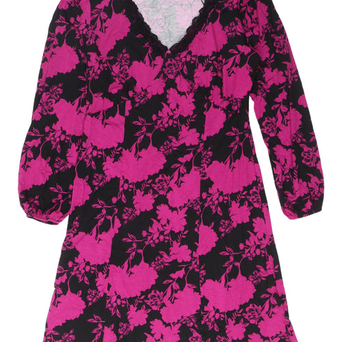 Dusk Womens Floral V-Neck Dress Multicoloured Size 14