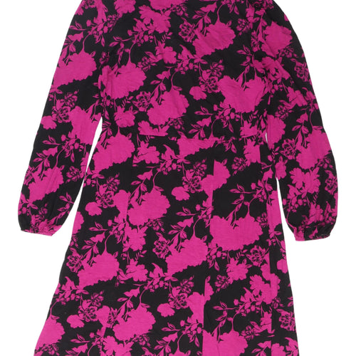 Dusk Womens Floral V-Neck Dress Multicoloured Size 14