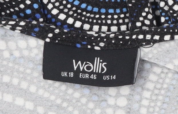 Wallis Women's Multicoloured Wrap Dress Size 18