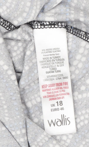 Wallis Women's Multicoloured Wrap Dress Size 18