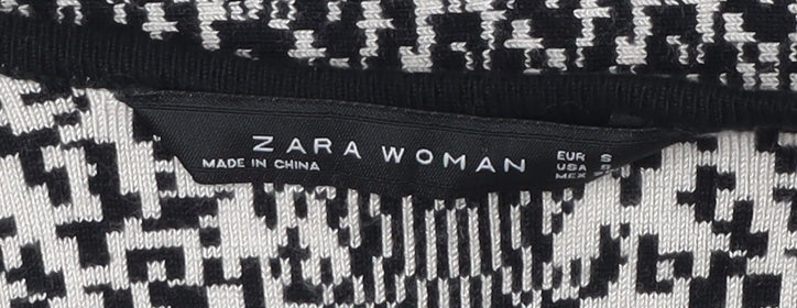 Zara Woman Fit & Flare Geometric Dress, Size S