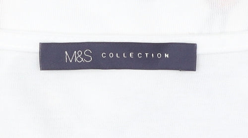 Marks & Spencer Floral Blouse, Ivory, Size 12