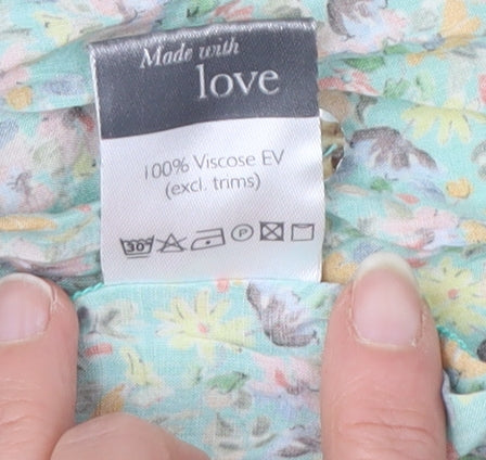 Bella di Notte Floral Tunic Blouse Women Size 12
