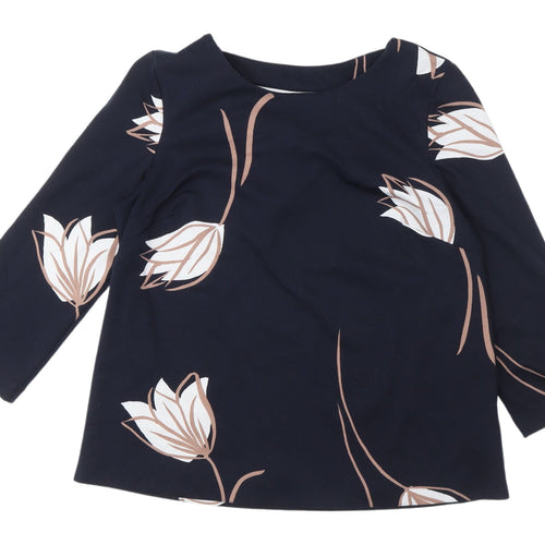 Phase Eight Women's Multicoloured Floral Blouse, Size 0, 3/4 Sleeve