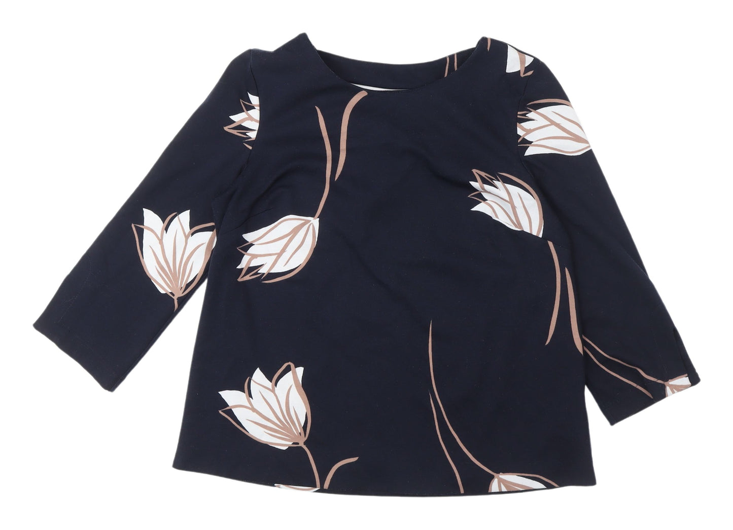 Phase Eight Women's Multicoloured Floral Blouse, Size 0, 3/4 Sleeve