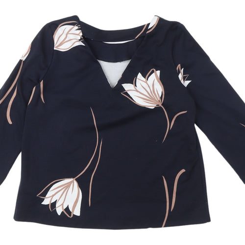 Phase Eight Women's Multicoloured Floral Blouse, Size 0, 3/4 Sleeve