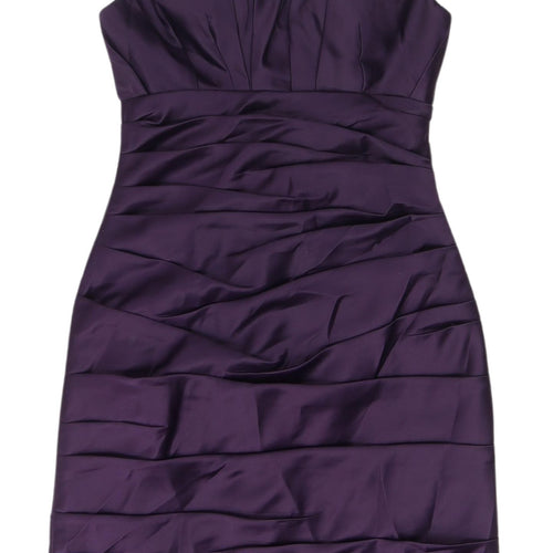 Gino Cerruti Women's Purple Satin Dress S