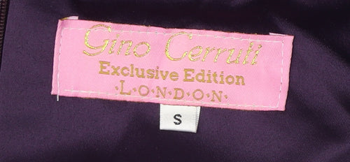 Gino Cerruti Women's Purple Satin Dress S