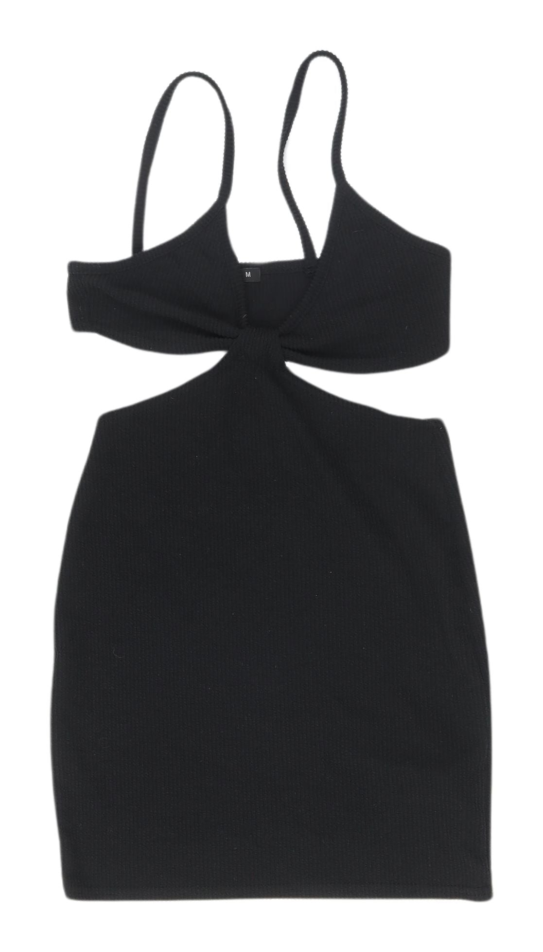 Boohoo Women's Black Slip Mini Dress Size M