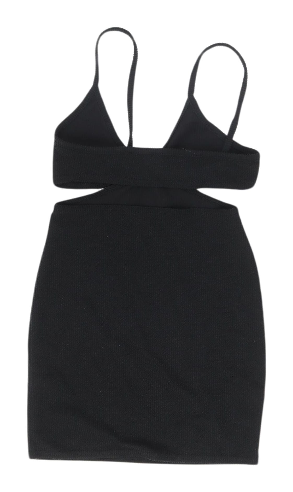 Boohoo Women's Black Slip Mini Dress Size M