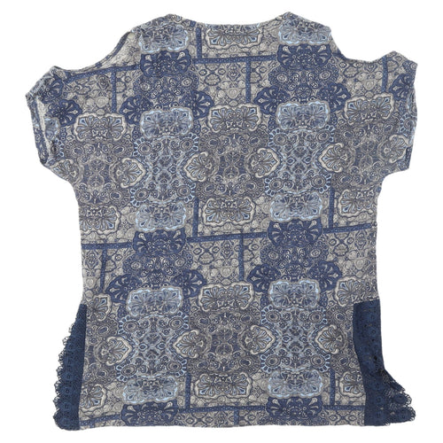 Next Women's Blue Bohemian Tunic - UK 16