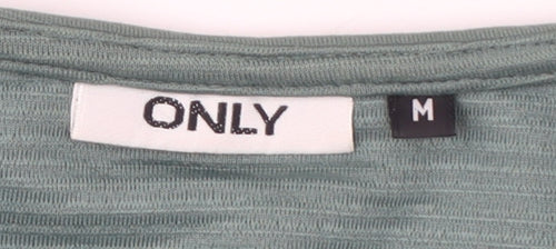 Only Women's Green Cardigan, Medium, 3/4 Sleeve