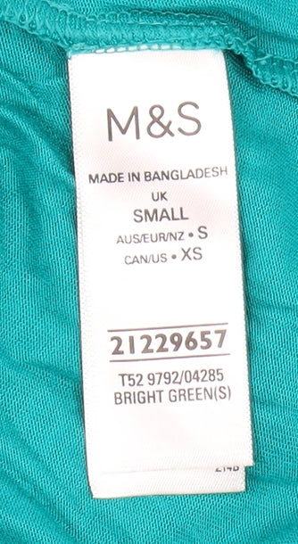 Marks and Spencer Women's Green Tank Top, Size S, Viscose