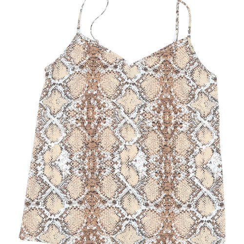 Marks and Spencer Women's Beige Camisole Animal Print Size 6