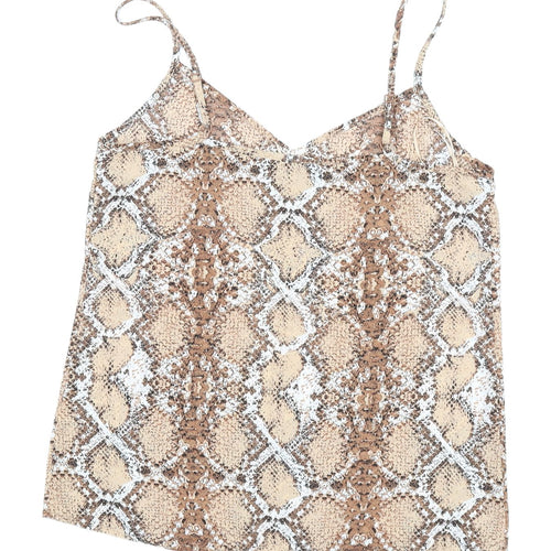 Marks and Spencer Women's Beige Camisole Animal Print Size 6