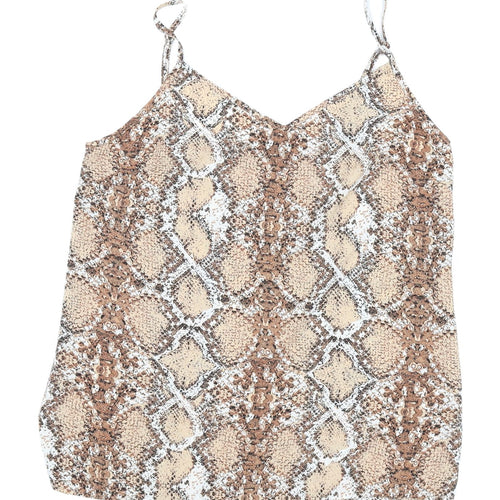 Marks and Spencer Beige Animal Print Camisole Size 8