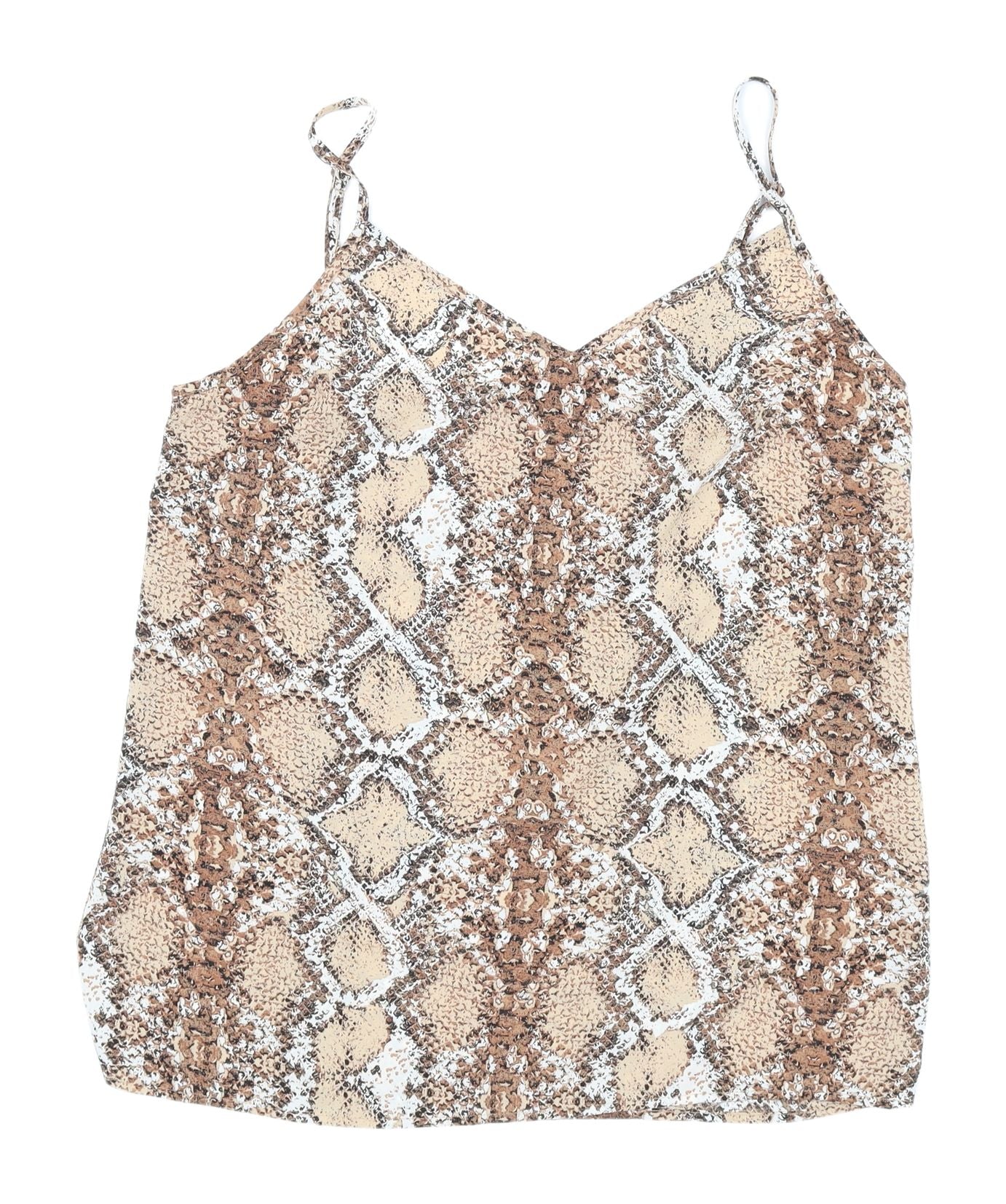 Marks and Spencer Beige Animal Print Camisole Size 8