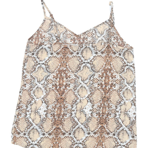 Marks and Spencer Beige Animal Print Camisole Size 8
